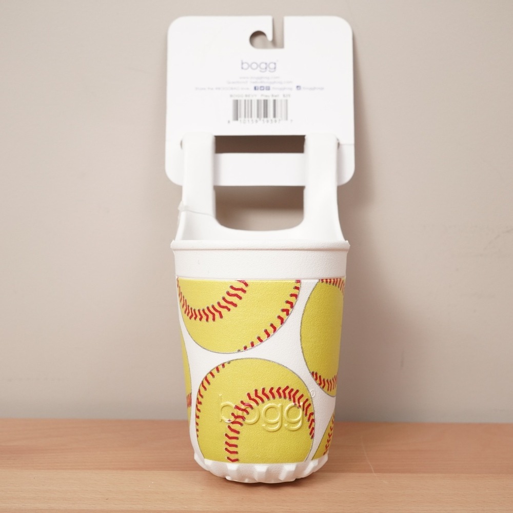 Bogg Bevy Cup Holder Beseball Print Unisex OS White Accessory